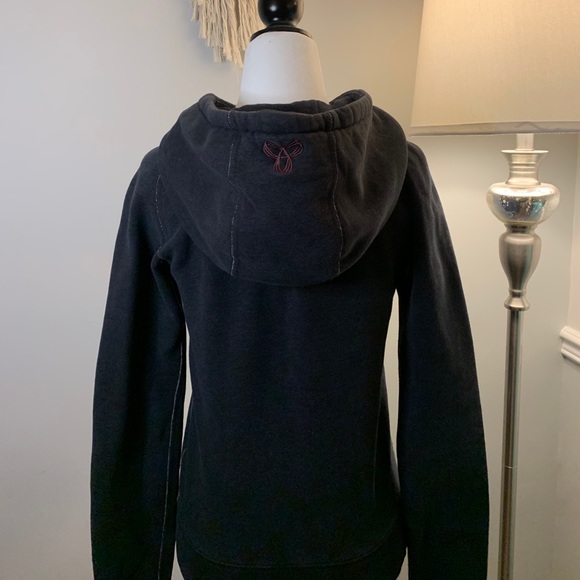 TNA Aritzia Dark Grey Zip Up Hoodie Size XS - Picture 5 of 11
